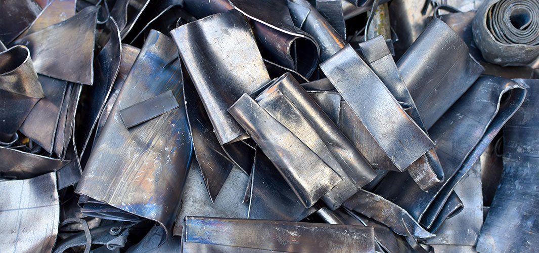 image of scrap metal recycling lead ready